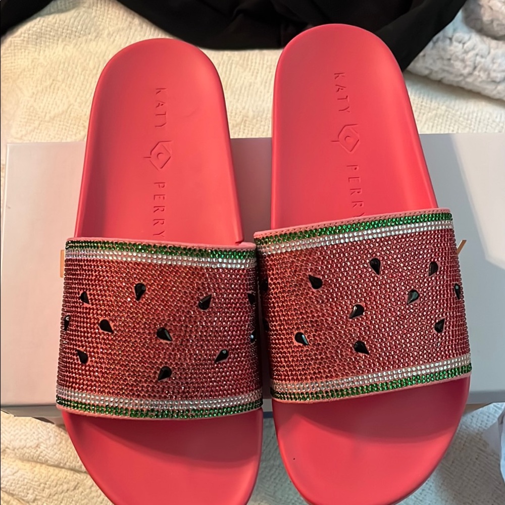 Katy Perry Collections Red and Green Sandals